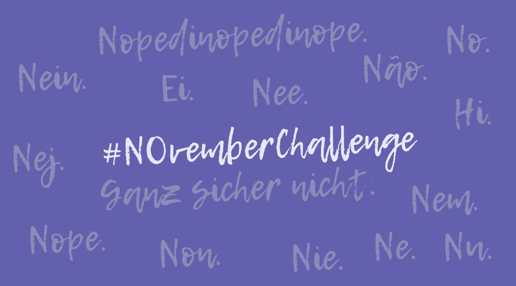 Headerbild der #NOvemberChallenge